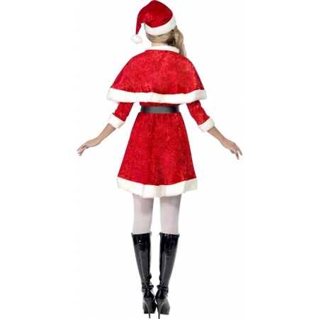 Christmas dress for ladies with cape