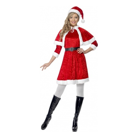 Christmas dress for ladies with cape