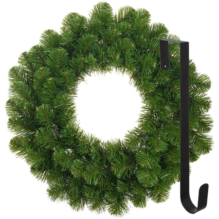 Christmas wreath 45 cm - green - with hanger
