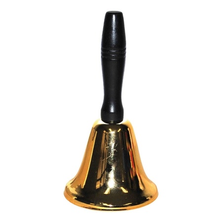Santa bell black/gold 20 cm