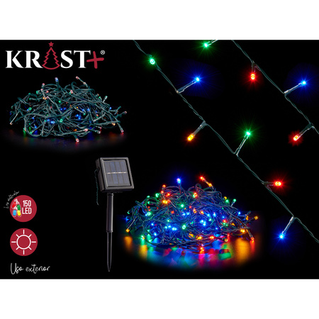Christmas lights/Party lights 150 multi-color LEDS on solar power