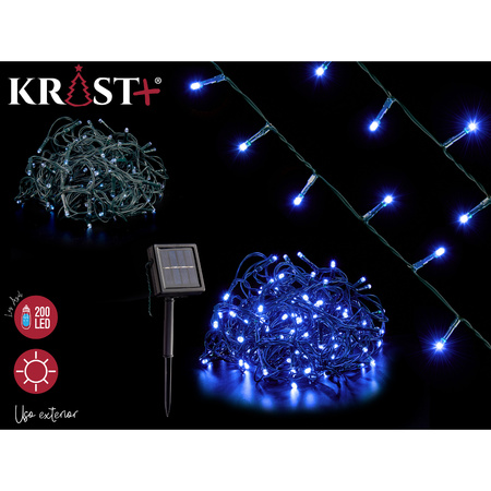 Christmas lights/Party lights 200 blue LEDS on solar power