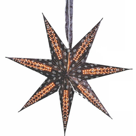 Black christmas stars 60 cm type 1