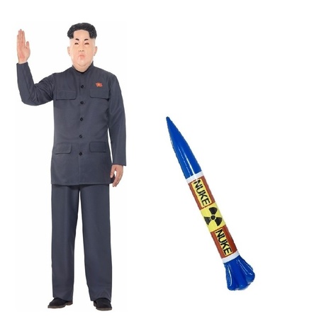 Leider Kim Jong Un verkleed set voor heren