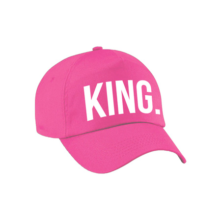 King and Queen gift cap pink for adults