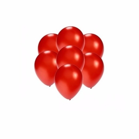 Small red metallic balloons 100 pieces