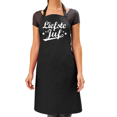 Liefste juf kitchen apron for women 