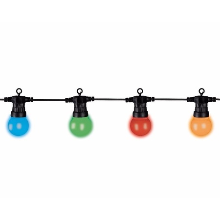 Lumineo outoor lighting 20 multi colour bulbs 10 m