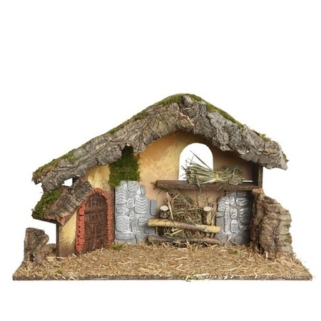 Nativity scene with 3x pcs figures - 50 x 23 x 31 cm