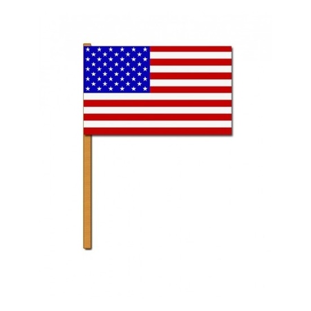 8 zwaaivlaggetjes Amerika