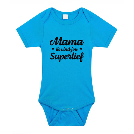Mama superlief romper blue baby boy
