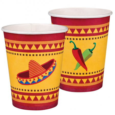Mexican paper cups 20x pcs