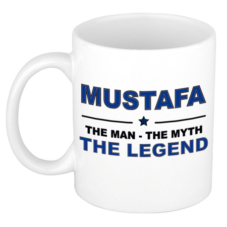 Mustafa The man, The myth the legend name mug 300 ml