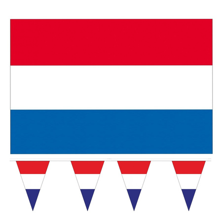 Holland flags decoration set 2-parts