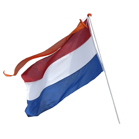 Dutch flag with orange pennant 150 cm