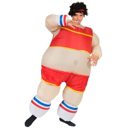 Inflatable athlete costume for adults
