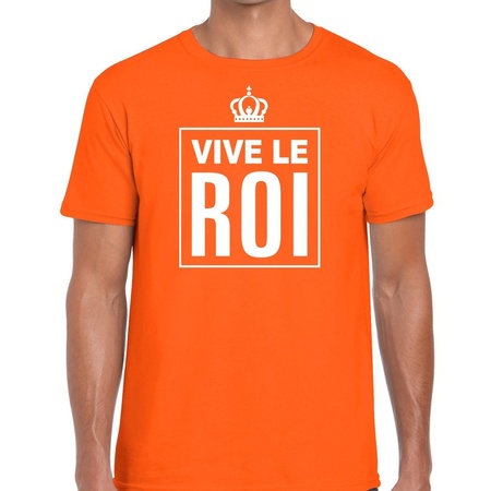 Oranje Vive le Roi Frans t-shirt heren