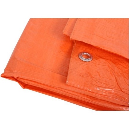 Tarp orange 8 x 10 meter orange 35x tension rubbers and s-hooks