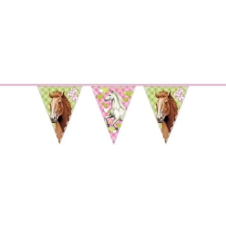 Horses party flag line 6 meters