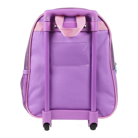 Purple 3D Elsa Frozen trolley/suitcase for girls 31 x 25 cm