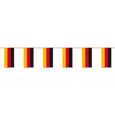 Bellatio Decorations - Vlaggen versiering set - Duitsland - Vlag 90 x 150 cm en vlaggenlijn 4 meter