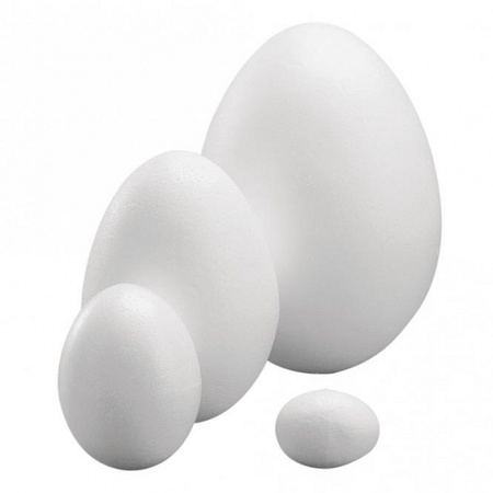 Styropor eieren 10 en 12 cm 10 stuks