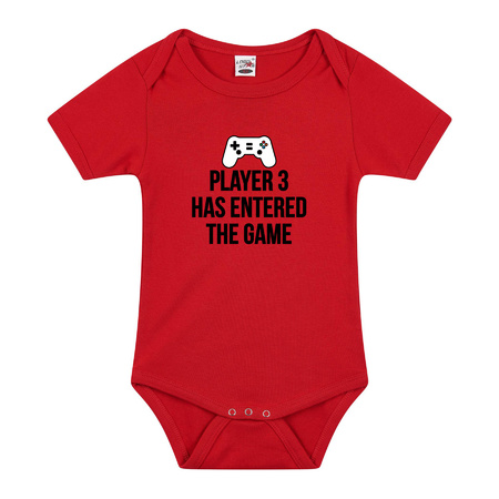 Player 3 entered romper red baby boy/girl