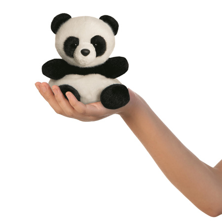 Plush soft toy animal  mini zwart/witte panda 13 cm