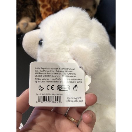 Plush toy polar bear 20 cm