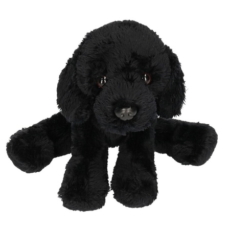 Pluche Labrador knuffel hond zwart 12 cm