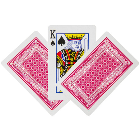 Poker/kaartspel - 1x - speelkaarten geplastificeerd