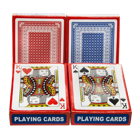 Houten Blackjack kaartgever/slof met handvat 28 x 11,5 x 9,5 cm inclusief 2x sets speelkaarten