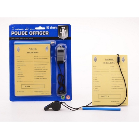 Police fines notebook 