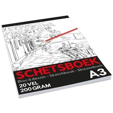 Schetsboek/tekenboek A3 formaat