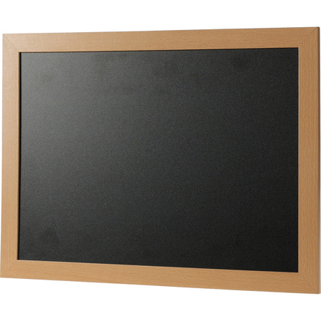 Blackboard/chalkboard incl. 1 piece of white chalk with wiper 30 x 40 cm