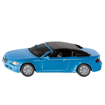 Siku BMW 645I Cabrio sport car blue toy model car 10 cm