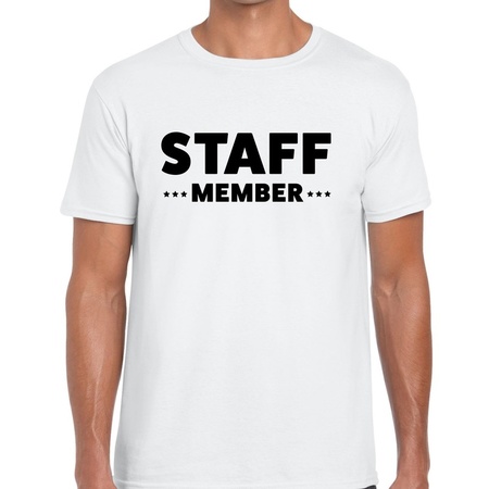 Staff member t-shirt white men