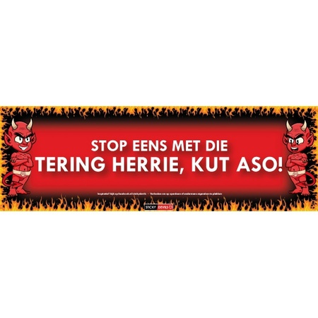 Tering herrie Sticky Devil sticker