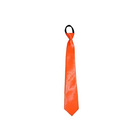 Toppers - Party carnaval set - hat and tie - orange - for adults