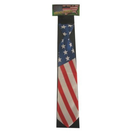 USA carnaval set hat and tie for adults
