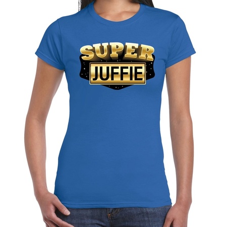 Super Juffie t-shirt blue for women