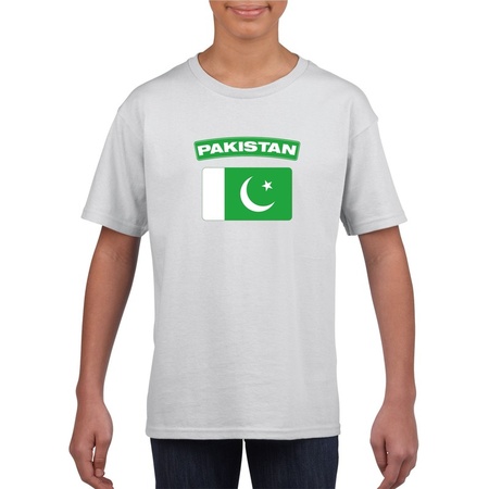 Pakistan flag t-shirt white children