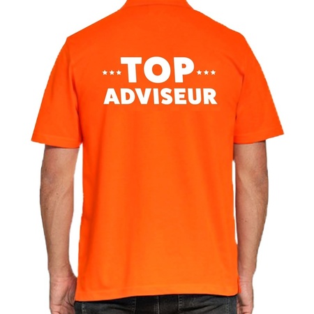 Top adviseur polo shirt orange for men