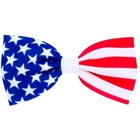 USA carnaval set hat and bow-tie for adults