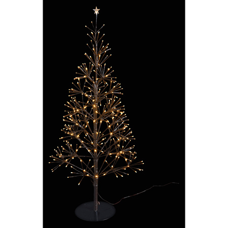 Brown metal tree with 380 warm white Led lights 108 cm