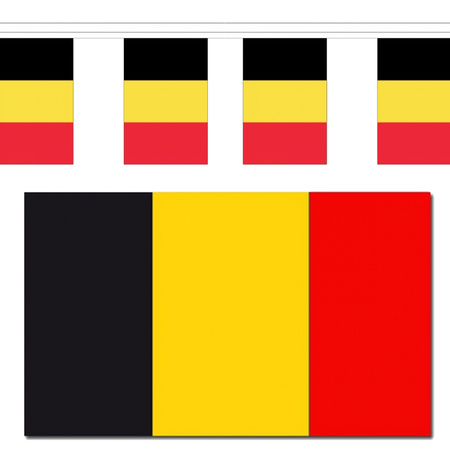 Versiering pakket vlaggen Belgie voor binnen/buiten