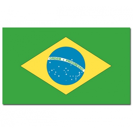 Country flags deco set - Brasil - Flag 90 x 150 cm and guirlande 3 meters