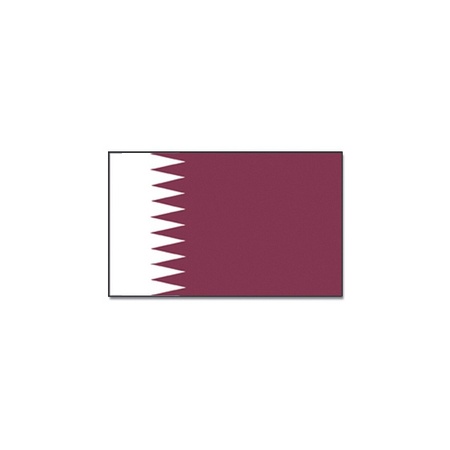 Vlag van Qatar 90 x 150 cm feestartikelen