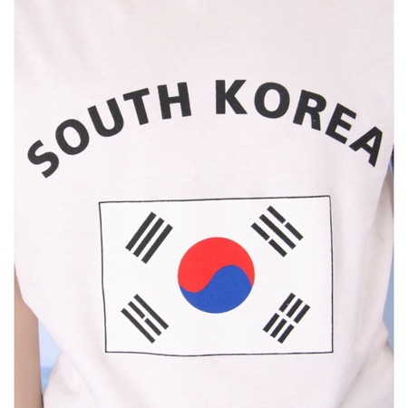 Kinder shirts met vlag van Zuid Korea