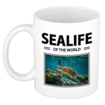 Animal photo mug Turtle sealife of the world 300 ml